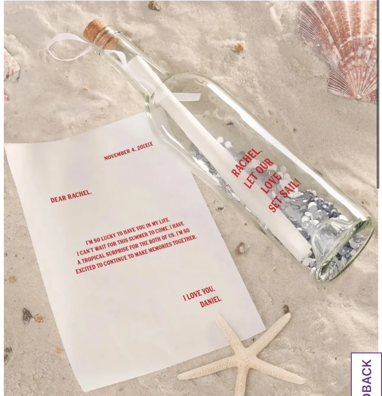 Love letter in a Bottle